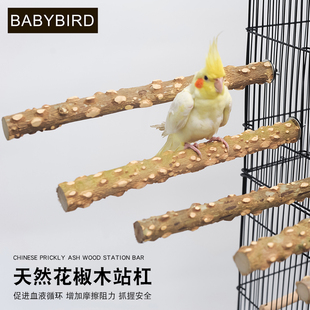 鹩哥八哥花椒木虎皮玄凤鹦鹉鸟站棍磨爪棒画眉鸟站杆