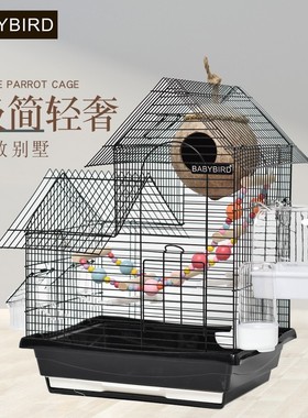 豪华专用虎皮鹦鹉鸟笼子大号大型小号八哥文鸟玄凤牡丹笼子家用