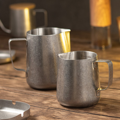 复古咖啡器具不锈钢拉花杯缸