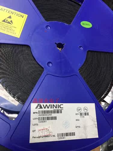 原装正品  AW9656QNR AW9656 丝印ALP56  QFN-16 AWINIC