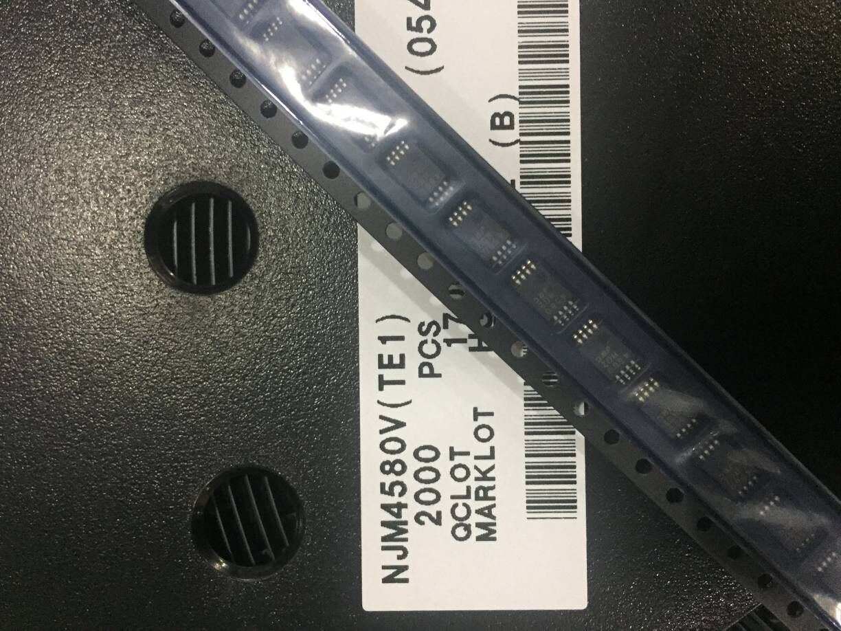 NJM4580V-TE1  4580丝印 JRC 低噪声运算放大器  原装TSSOP8