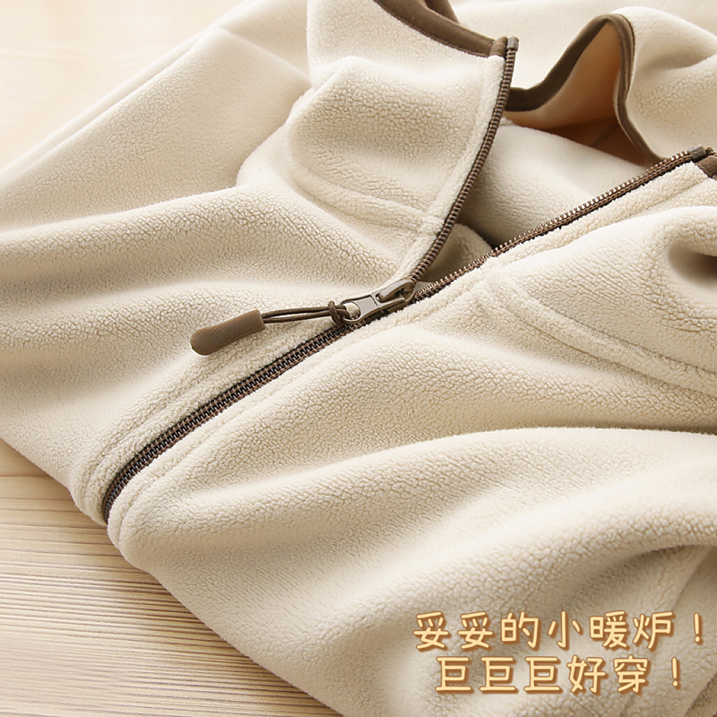 抵过一件小羽绒服!还不臃肿!奥粒绒外套女加厚保暖连帽卫衣显瘦