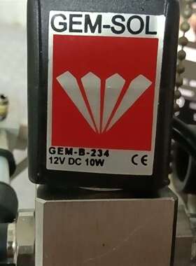 议价GEM-SOL电磁阀GEM-B-234 12V DC 10W可维修