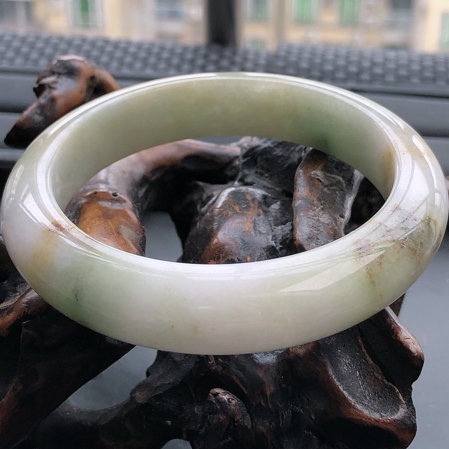 56圈缅甸天然翡翠A货正圈手镯