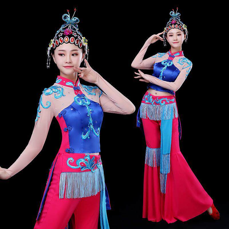 古典舞剧目梨花颂演出服京剧戏服俏花旦戏曲心有翎兮赤伶舞蹈服装图片