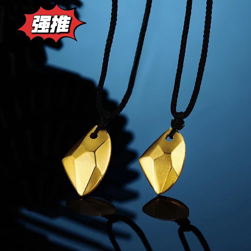 越南沙金爱情许愿石情侣款吊坠网