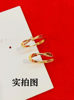越南沙金莫比乌斯环情侣对戒简约