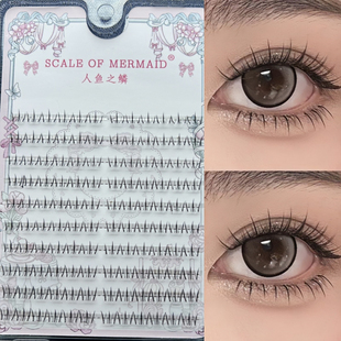 女团昭君6mm下睫毛 自然百搭透明梗仿真猫爪根根分明眼睫毛空气感
