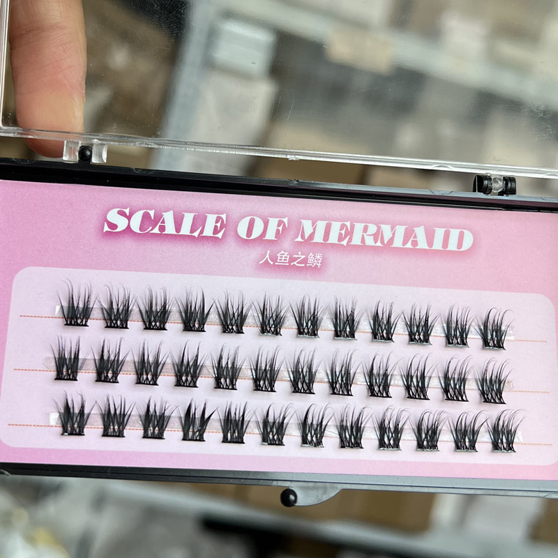 人鱼之鳞D翘泰式浓颜单簇假睫毛