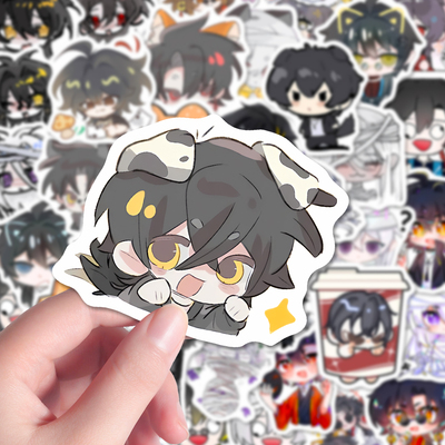 106张我不是戏神Q版贴纸二次元小说可爱卡通高颜值陈伶简长生贴画