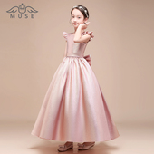 女童模特走秀礼服花童礼服女公主裙女孩十岁生日礼服主持人演出服