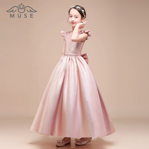 模特走秀女孩十岁生日花童礼服