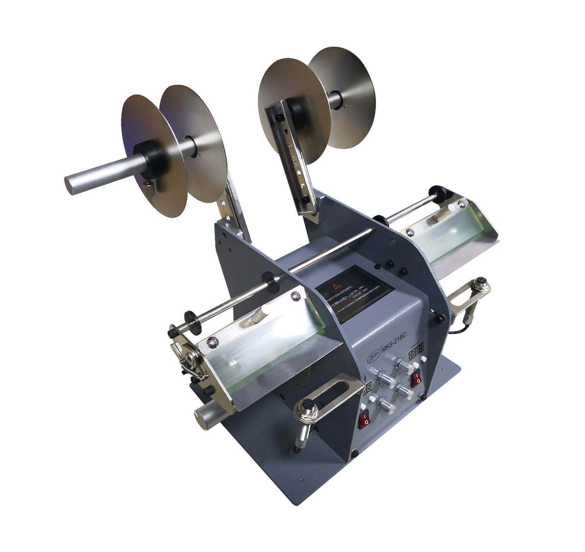 泽达自动化 mks-218c双头标签剥离机 半自动贴标机标签机厂家直销