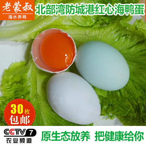 新鲜海鸭蛋广西防城港野生红心
