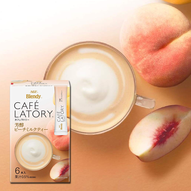 包邮日本进口AGF blendy醇厚白桃拿铁蜜茶果汁奶茶红茶水蜜桃奶茶在类目 咖啡/麦片/冲饮, 速溶咖啡/咖啡豆/粉, 速溶咖啡中 - 来自Buy2taobao.com提供专业的淘宝代购服务