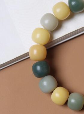 2026干磨白玉菩提根手串男款多宝菩提子文玩绕指柔手链女盘玩渐变