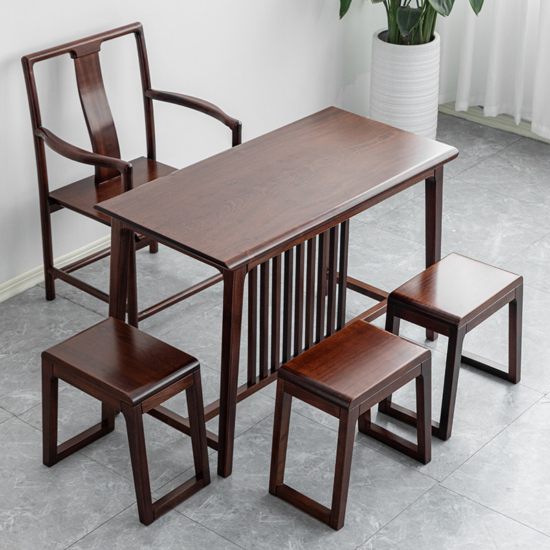 茶桌托盘实木乌檀木家用小茶台阳台休闲简约新中式会客桌2024新款,住宅家具,家用茶台/茶桌,淘宝优惠券,粉丝福利购,淘宝优惠卷