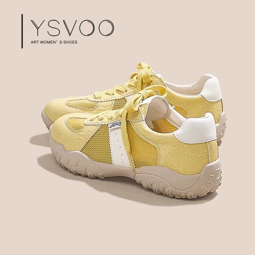 YSVOO【法式】夏季女鞋2026新款今年流行爆款网面德训鞋不累脚