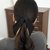 真丝发夹女2026新款 3件8折 高端后脑勺精致马尾夹发量少香蕉夹