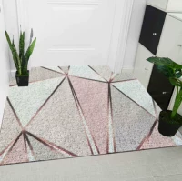 Cửa ra vào Bắc Âu mat dây vòng cửa mat có thể được cắt mat cửa thảm thảm chống trượt nhựa hộ gia đình - Thảm sàn chiếu xốp gấp