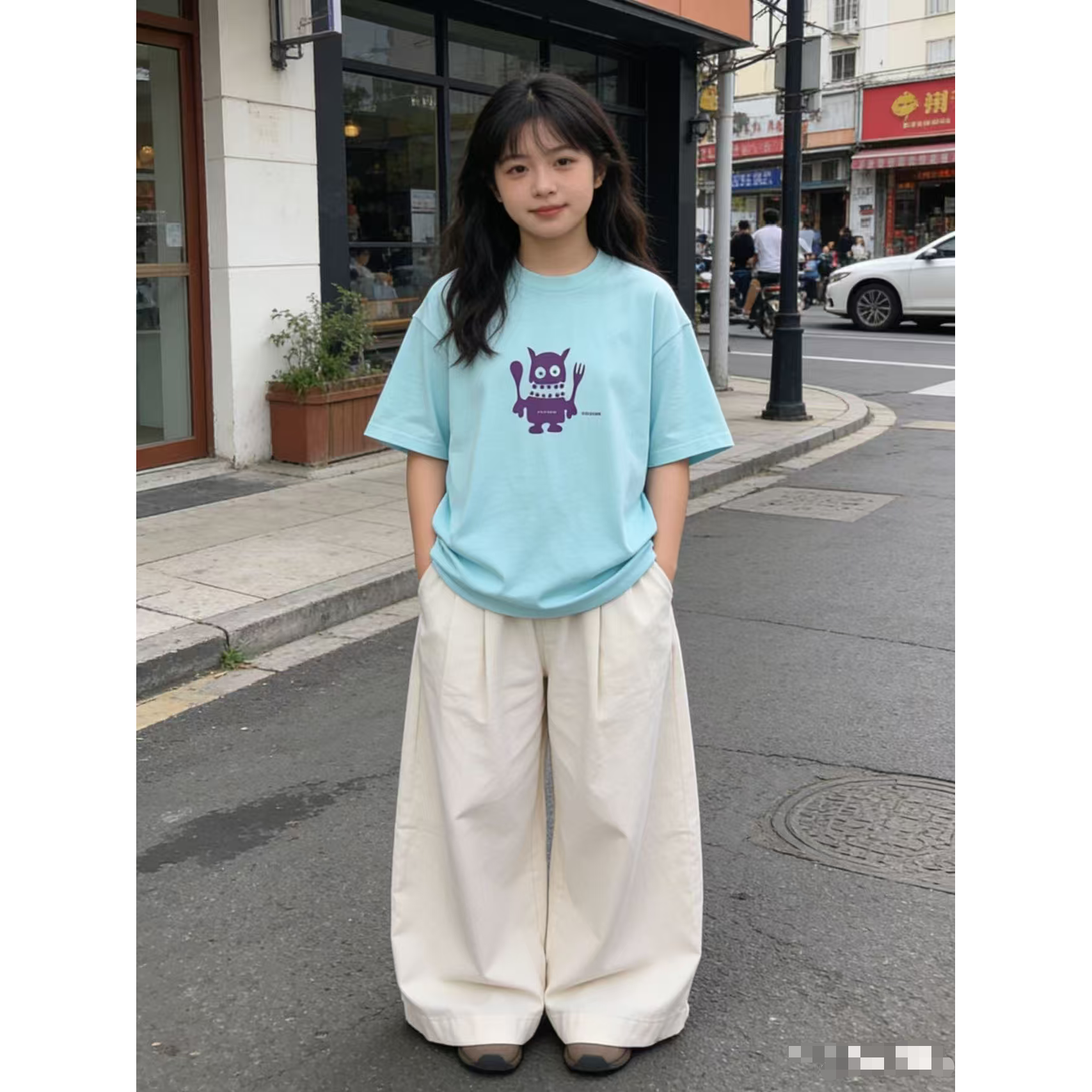 XW 666725 小怪兽短袖T恤