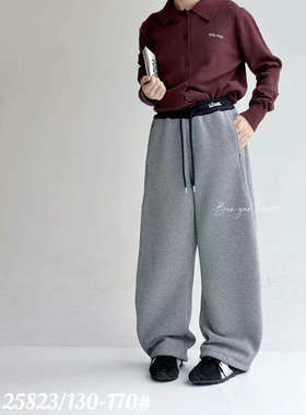 奔家 25823 一体绒运动弯刀裤