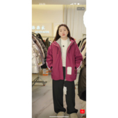 1家 真两件三合一手臂拼织带冲锋衣棉衣 312