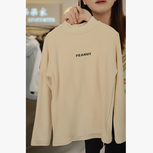 EVERY 599091-3 PE字母双层加厚慕斯羊绒发热衣