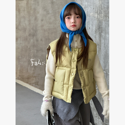 FAZ 3310 撞色面包羽绒马甲