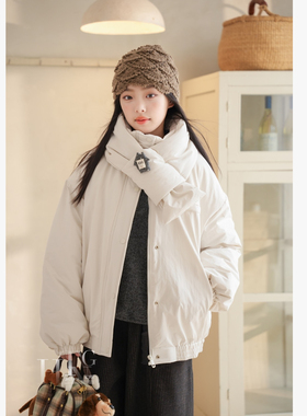 HT 25329 围脖棉外套