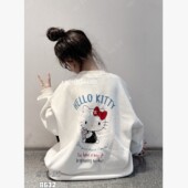 M家 8632 KT帽一体磨毛加厚T恤