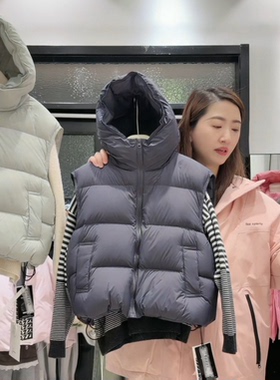 FAZ 3327 泡芙简约连帽羽绒马甲