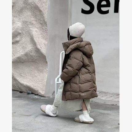 XW 226028 龟背长款羽绒服