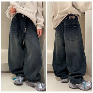 YL 880369 一体绒牛仔老爹裤