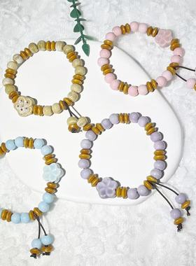 景德镇陶瓷手链原创星辰花海陶瓷手链学生闺蜜礼物景德镇陶瓷饰品