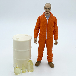 美剧绝命毒师沃尔特杰西老白怀特制毒师超越罪恶可动手办模型玩具