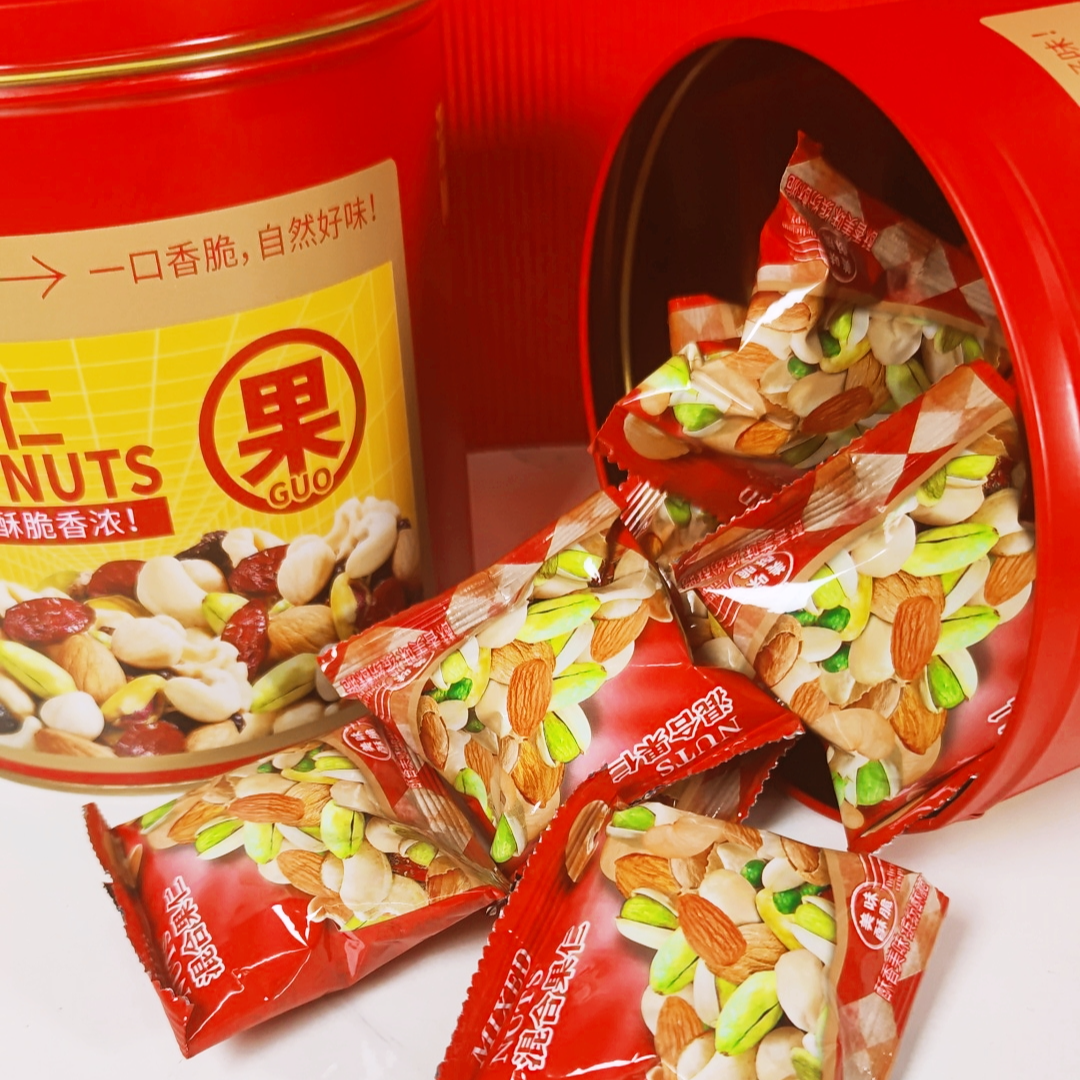 坚果混合果仁238g铁罐装