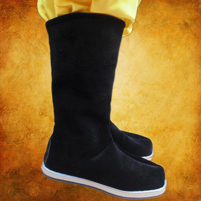 楚乔传古装靴子演出防滑古风cos汉服戏曲男女中式婚鞋布靴魏晋风