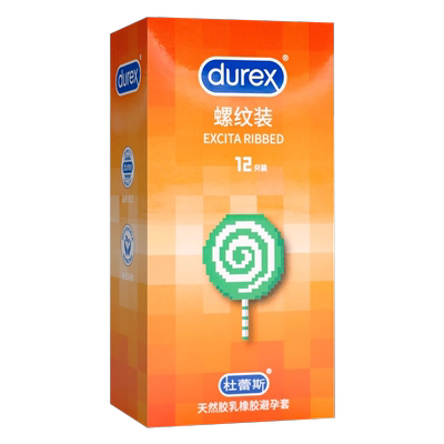杜蕾斯螺纹装12只装避孕套 螺纹结构避孕套