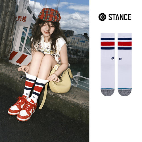 stance条纹袜子个性潮牌