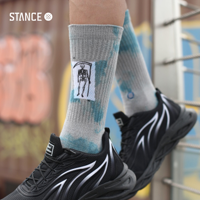 STANCE男袜骷髅死神图案休闲