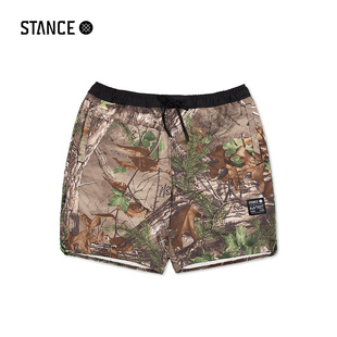 Realtree联名款 抽绳短裤 仿生迷彩美式 潮流男士 工装 STANCE