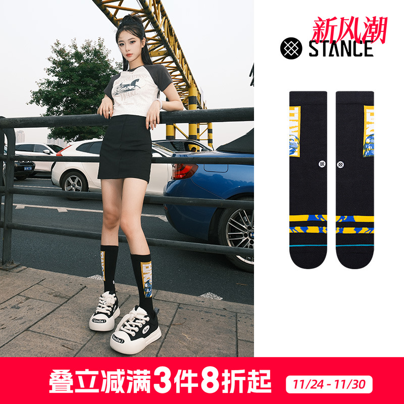 STANCE 漫威MARVEL蜘蛛侠联名款558休闲袜男女中筒袜个性潮袜子