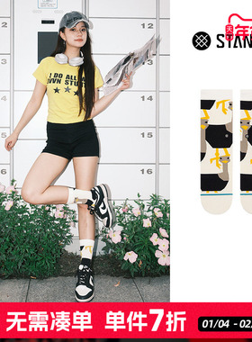 STANCE 设计款PEPPER THE OSTRICH鸵鸟545中筒袜男女休闲棉袜冬季