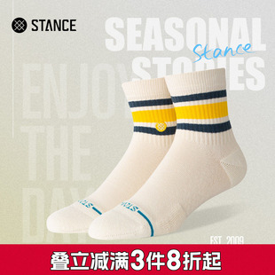 条纹休闲袜356短筒袜子透气不闷热吸汗男女潮袜 经典 STANCE 冬季