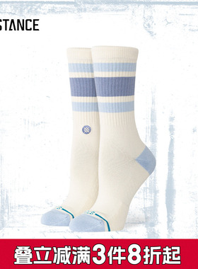 STANCE斯坦斯BOYD系列556中筒袜女生条纹袜子春秋透气长袜显腿瘦