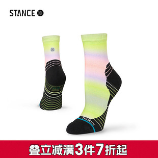 STANCE 短筒袜348深浅条纹专业运动袜跑步袜健身女士袜子透气缓震