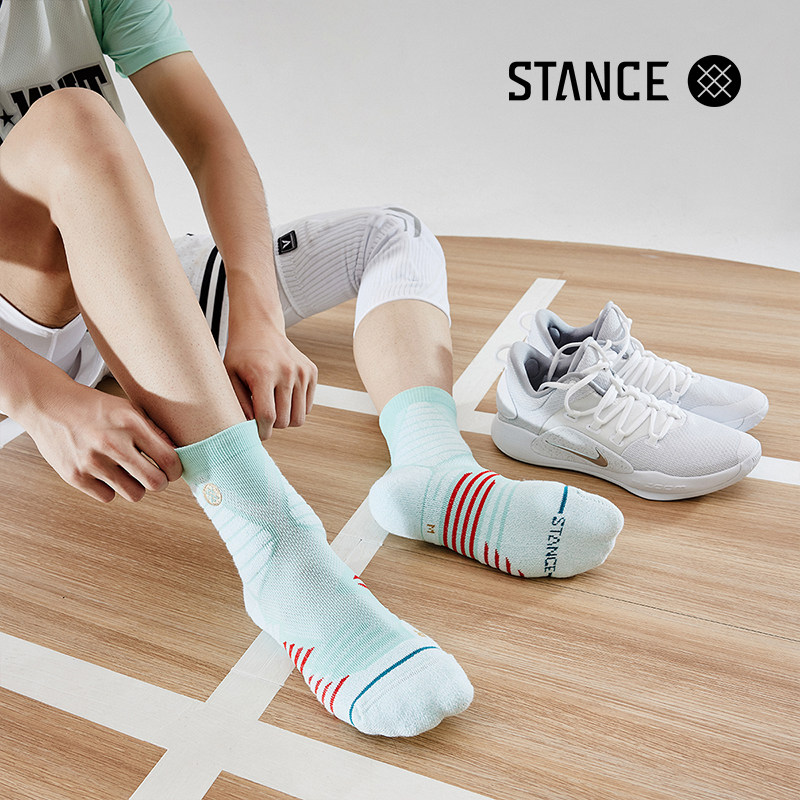 STANCE斗牛袜短筒337专业实战精英春秋加防滑汗运动篮球袜毛巾底
