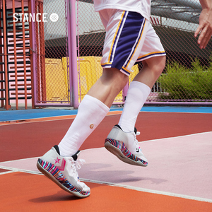 STANCE 中筒559纯色款专业实战包裹高帮篮球袜精英袜运动袜子男