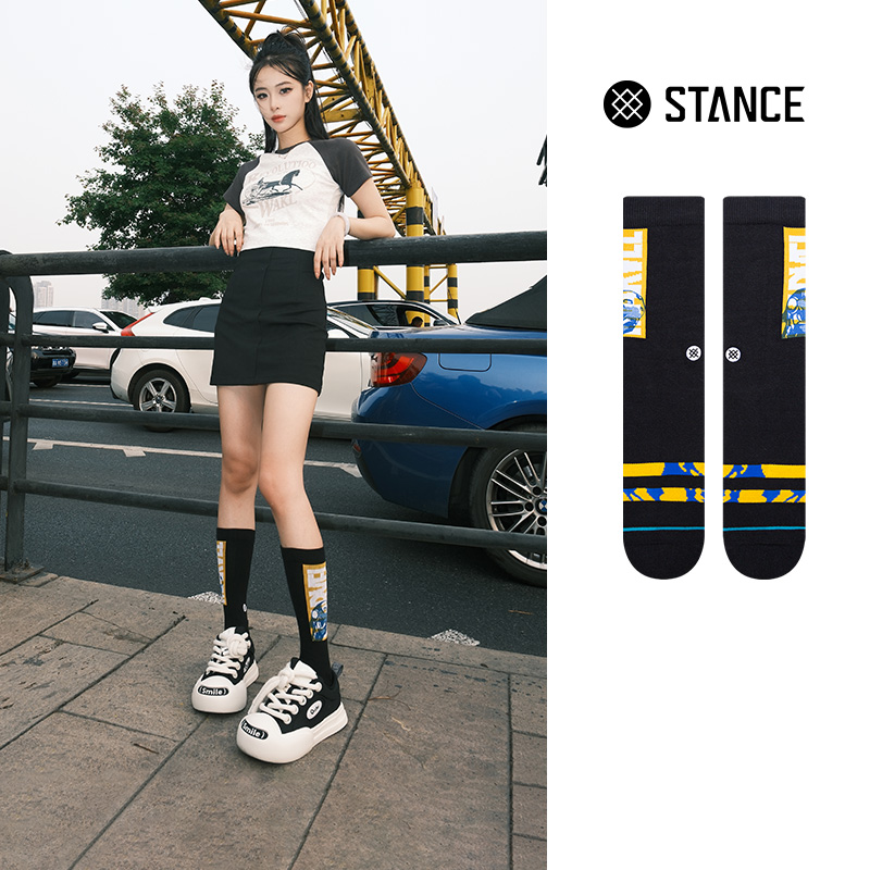 STANCE 漫威MARVEL蜘蛛侠联名款558休闲袜男女中筒袜个性潮袜子